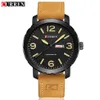 Zegar mężczyźni Watch marka mody Curren Casual Leather Business Watch Mężczyźni Data Tydzień Kwarc Mężczyzna Montre Homme285q