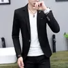 Ternos Masculinos Blazer de Alta Qualidade Estilo Britânico Elegante Simples Moda Compras Festa Negócios Casual Cavalheiro Jaqueta Slim Fit