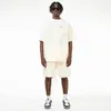 Survêtements pour hommes été rétro Y2K Baggy Shorts décontractés ensembles hommes col rond manches courtes coton t-shirts Streetwear surdimensionné lâche survêtements 230713