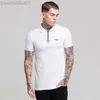Men's T-Shirts Fashion European and American Style Zip Print Polo Tees Mens Cotton Slim Polo Shirts with Short Sleeve Fitness Slim Polo T-Shirt L230713