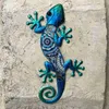 Decorazioni da giardino Metal Lizard GECKO Wall Art Home Decorazione da giardino per statue all'aperto Sculture e figurine Miniature Ornamenti cortile L230714