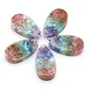 Collane con ciondolo Ciondoli in pietra naturale Orgonite 7 Chakra Energia Charms per creazione di gioielli Collana donna fai da te Reiki Heal Gifts