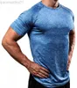 T-shirt da uomo 2022 Quick Dry Workout Running T-shirt Compression Fitness Top Palestre traspiranti T-shirt uomo Abbigliamento Jogger Maschile Camicie sportive L230713