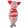 Costume de poupée de mascotte Costume de mascotte de cochon de porcelet Costume de fête d'ami Déguisement Halloween Costume de fête d'anniversaire Taille adulte Costume de mascotte204V