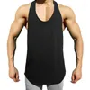 Men's Tank Tops Fashion Mesh Gym Top Men Fitness Clothing Summer Y Back Bodybuilding Stringer Sleeveless Shirt Sports Running Vest