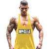 Mens Tank Tops est Plain Bodybuilding roupas ginásio Stringer Top Fitness colete esportivo Singlet camisa sem mangas para homens 230713