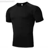 T-shirts pour hommes 2023 NOUVEAU été haute qualité T-shirt à séchage rapide Hommes Courir Maigre à manches courtes Chemise Homme Gym Fitness Bodybuilding Sport T-shirt L230713