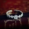 Bröllopsringar design multi stilar oändlighet öppen ring kvinnor silver färg krona formade blomma grossist smycken gåvor