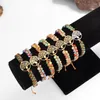 Link Bracciali Fatti A Mano Turchese Albero Della Vita Bracciale Imperatore Pietra Acciaio Inossidabile Yoga Amante Dell'amicizia Fascino Africano