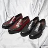 Handgemaakte echte alligator loafers patroon lederen cent penny slip op bruiloft feestjurk schoenen mannelijk kantoor flat casual loafer 383