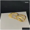 Armband örhängen halsband klassisk identitet kvinnor stift brosch halsband armband ringar set banshee medusa porträtt 18k guld pläterad dhogo