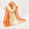 Schals 2023 Mode Frauen Satin Schal Foulard Femme Weiche Dünne Solide Gradienten Strand Sonnencreme Muslim Hijab Schals 180/90 cm