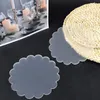 Cake Tools 2Pcs Flower Shape Acrylic Discs DIY Art Blank Board Tool Buttercream Smoothing Decorating Baking Pan Tray 230714