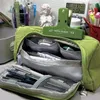 Grande boîte de papeterie verte Durable pour étudiant porte-crayon fournitures scolaires plusieurs couches stylo sac