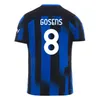 Tifosi Giocatore 23 24 LUKAKU InterS LAUTARO Milan maglie da calcio ANNIVERSARIO CORREA DZEKO BARELLA SKRINIAR 2023 2024 BROZOVIC Maglia da calcio casa lontano da uomo kit per bambini