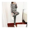 Dames Truien 2022 Dames Herfst Winter Tweedelige Sets Slim Fit Gebreide Designer Vest Trui Gebreide Kleding Drop Levering Dhv0P