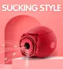 Massaggiatori di giocattoli sessuali rosa a forma di rosa succhiare vaginali vibratori erotici capezzolo erotico ventosa clitoride stimolazione potenti vibratori donne