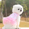 Köpek giyim bichon etek evcil hayvan dantel tullle elbise yavru çiçek gakak partisi düğün kedi prenses kıyafetleri