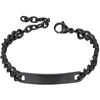 Bangle Punk Low-Key Luxury Cuban Chain Black Buckle Design Men And Women Same Style Simple Bracelet Personality Party Jewelry Gift
