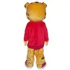 2020 Whole Daniel Tiger Mascot Costume for Adult Animal Duże Czerwone Halloweenowe Party