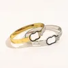 Charm Bracelets Women Bangle Luxury Designer Letter Jewelry 18K Gold Plated Stainless steel Wedding Lovers Gift Bangles