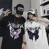 Hommes débardeurs t-shirt Punk papillon Harajuku hommes foncés surdimensionné Swag unisexe à manches courtes Hip Hop gothique hommes t-shirts 230713