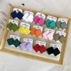 Stud Earrings Fashion Exaggerated Matte Candy Colorful Resin Acrylic Geometric Square Round For Women Girls Beach Chic Jewelry
