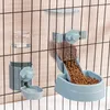 Fournitures pour petits animaux bols automatiques pour animaux de compagnie cage mangeoire suspendue bouteille d'eau distributeur de nourriture bol chats lapin fournitures d'alimentation 230713