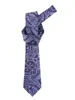 Bow Ties Vintag 7cm Mens Neslits Purple Blue Floral Paisley Ascot For Man Wedding Polyester Silk Cravat Business Party Corbatas Para