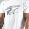 T-shirt da uomo T-shirt da palestra da corsa T-shirt da uomo in cotone Fitness T-shirt a maniche corte allentata T-shirt sportiva da bodybuilding Abbigliamento moda estiva L230713