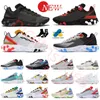 Nyaste mode Epic React Vision Element 55 87 Män Running Shoes Photon Triple Black White Team Red Schematic Moss Volt Racer Pink Outdoor Sports Trainers Sneakers