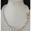 Pendant Necklaces Wonderful! 18"; 9-10MM GENUINE WHITE SOUTH SEA AKOYA PEARL NELACE Natural Jewelry