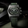 2021 relógios masculinos de luxo de alta qualidade série de seis pontos todos os mostradores funcionam relógio de quartzo masculino europeu marca de topo pulseira de couro relógio F333C