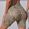 Actieve shorts High Waist Gym Dames Sport Leopard Print Korte broek Compressie Workout Leggings Fitness Running Pant