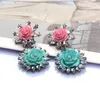 Brincos pendurados coreano flor rosa lustre para mulheres arma preto cristal brinco gota brinco feminino jóias de casamento