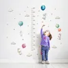 Wall Stickers Balloon Rabbit Height Measurement Scale Wall Decal Children's Room Bedroom Growth Chart Wall Decal Kindergarten Decal 230714