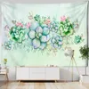 Tapisserier Simple Flower and Bird Painting Tapestry Wall Hanging Bohemian Style Botanisk konst Ins estetikrum Heminredning R230713