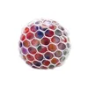 Dekompresja samochodu z zabawkowym DVR 5 0 cm Colorf Mesh Squishy Grape Ball Fidget Anti Venting Balls Ściśnij zabawki niepokój Dhwa0