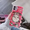 Anime totoro telefonfodral för iPhone 14pro 7 8 plus xr xs 12 11 13pro max se lins finae hole hål skyddar rak kant silikonfodral l230619