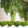 Decorative Objects Figurines Simulation Green Plant Artificial Moss Grass Turf Mat Wall DIY Home Lawn Carpet Wall Mini Garden Micro Landscape Decoration L230714