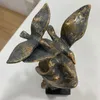 Dekorative Objekte Figuren NORTHEUINS Harz Vogelmaske Retro Goldener Mann Kunststatue Büro Desktop Zuhause Schlafzimmer Dekoration Zubehör Objekt 230714