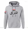 Sweat à capuche homme république d'irak irakien hommes sweat Hip Hop Streetwear survêtement Nation footballeur sportif 2023 IRQ