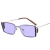 Sonnenbrille Ins Mode Rechteck Bunte Frauen Retro Candy Farbe Brillen Shades UV400 Männer Quadratische Sonnenbrille