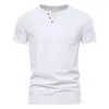 Hommes t-shirts hommes chemise hommes course t-shirt mode printemps et été décontracté à manches courtes col en V solide pantoufle Slip bout ouvert