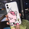 Cartoon Cute Dinosaur Couple Case for IPhone 14 7 8 Plus 13 11 Pro 12 mini XR X XS MAX SE2020 Clear Silicone Protection Shell L230619