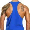 Herren Tank Tops Marke Sommer Y Back Gym Stringer Top Männer Baumwolle Bodybuilding Ärmelloses Hemd Fitness Weste Muscle Singlets Workout Kleidung