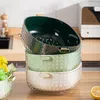 Annan hemlagringsorganisation Kitchen Multifunction Drain Basket Light Luxury Vegetable Washing Filter Bowl Cleaning Colander Tool 230714