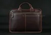 Aktetassen Luxe Lederen Mannen Aktetas Zakelijke Tas Lederen portfolio Laptoptas Schouder Messenger Bag mannelijke Document Office tas 230714