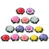 Fleurs décoratives 14 pièces plantes artificielles flottantes Imitation fleur de Lotus fausse piscine danse accessoires de scène décor plastique simulé