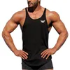 Mens Tank Tops fitness clothing gyms stringer tank tops men canotta bodybuilding shirt sleeveless vest 100% cotton Sportwear tanktop 230713